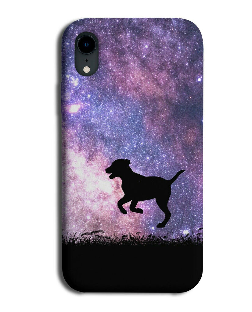 Dog Silhouette Phone Case Cover Dogs Puppy Space Stars Night Sky i175
