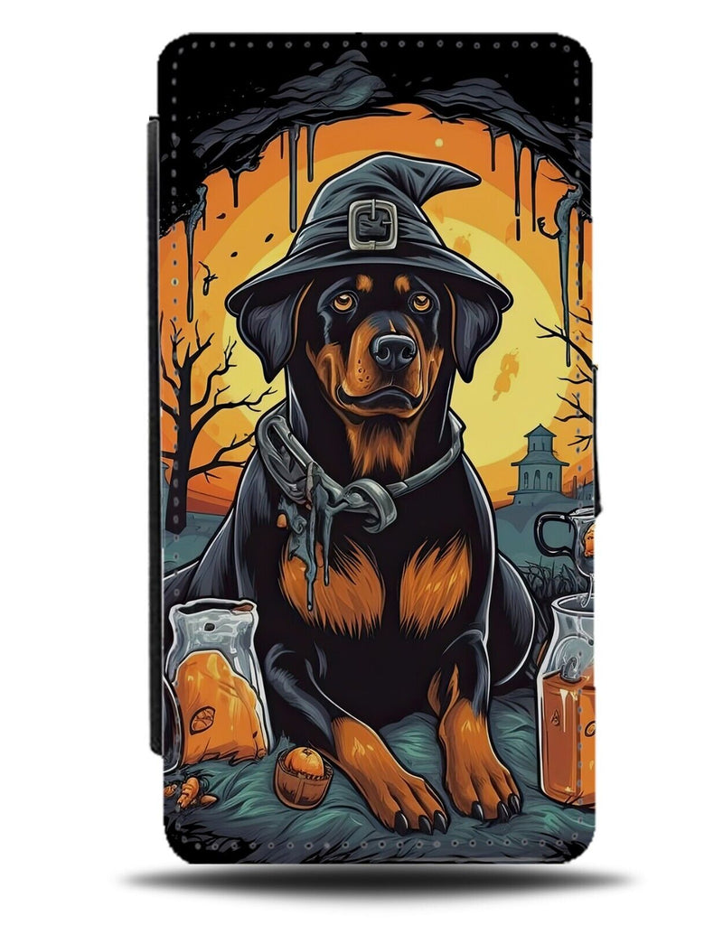 Halloween Rottweiler Flip Wallet Case Rottweiller Rottweilers Funny Novelty CD36
