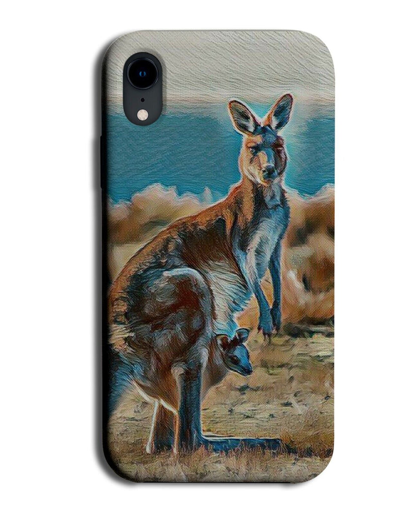 Kangaroo Phone Case Cover Kangaroos Roo Roos Joey in Pouch Baby Mum Mummy DC75