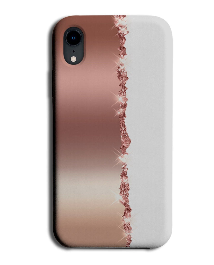 Printed Rose Gold Foil Tear and Glitter Print Phone Case Cover Design Girls CM41