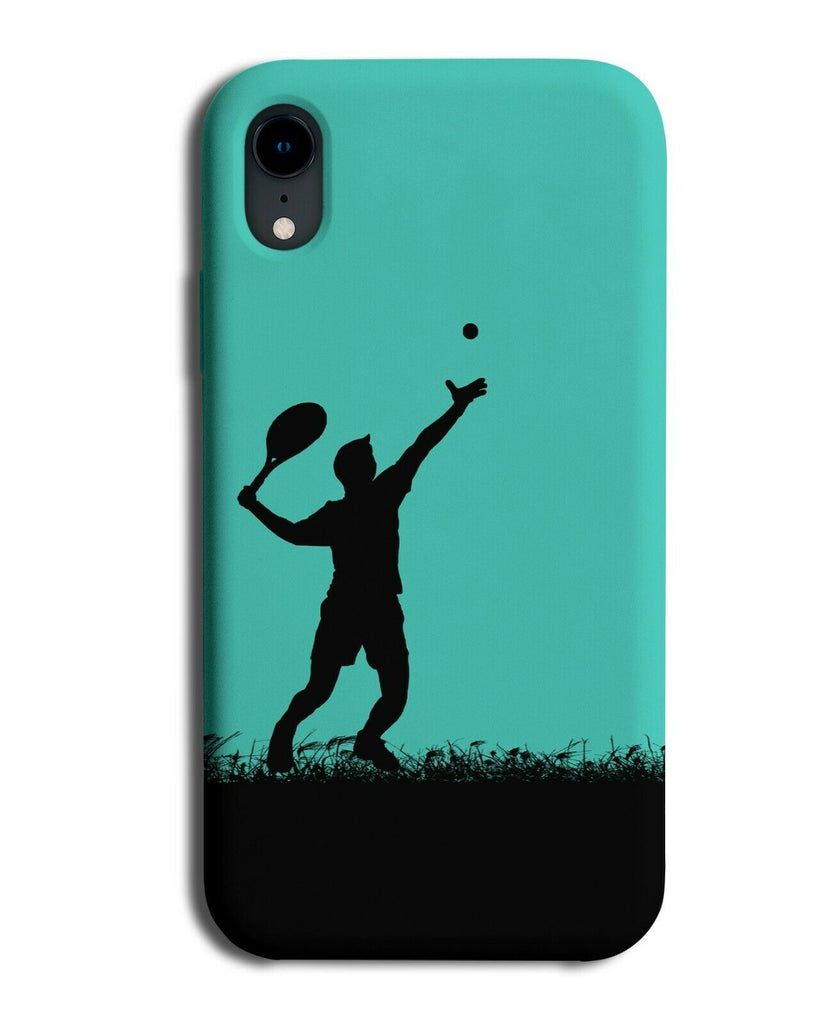 Tennis Phone Case Cover Player Racket Ball Gift Turquoise Green i792