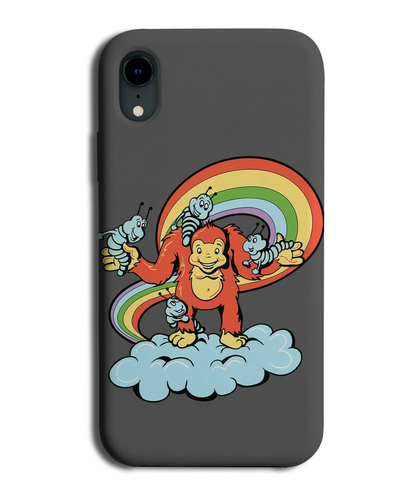 Monster Beast On Rainbow Phone Case Cover Kids Colourful Cloud Children's E176