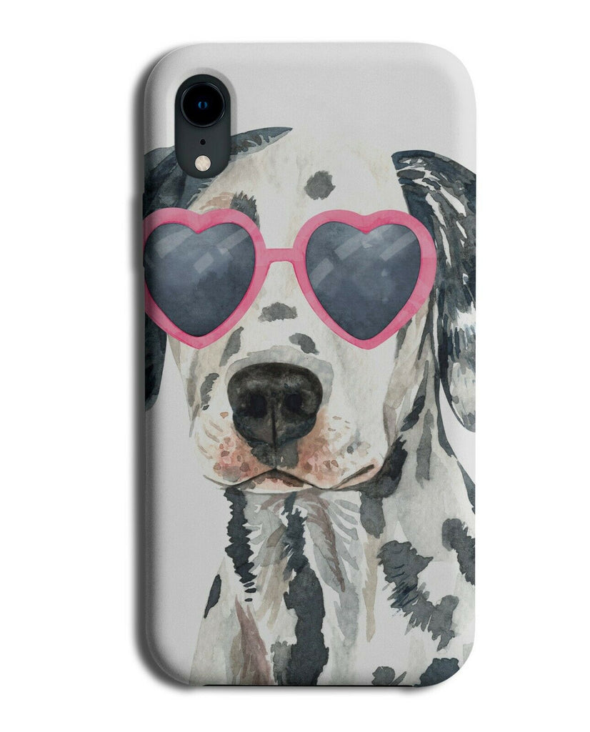 Dalmatian Phone Case Cover Dog Dogs Love Heart Sunglasses Funny Pink Girls K532