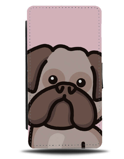 Funny Kids Cartoon Bulldog Face Phone Cover Case Childrens Dogs Character J071