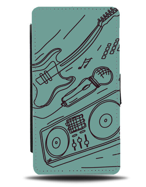 Karaoke Symbols Phone Cover Case Microphone DJ Decks Music Equipment J273