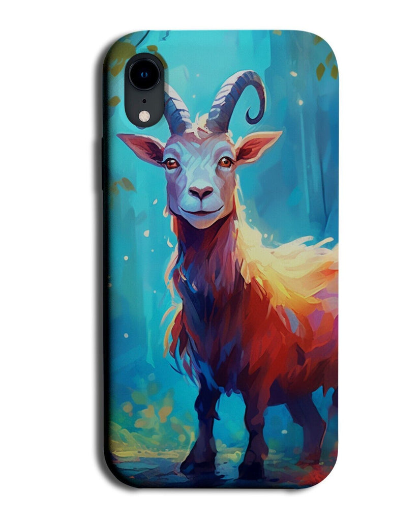 Goat In The Forrest Phone Case Cover Goats Rams Colourful Artwork Ram Farm DB31