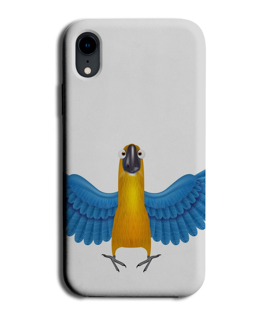 Funny Parrot Phone Case Cover Parrots Wings Blue Yellow Bird Amazon Jungle P770