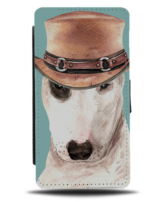 Bull Terrier White Flip Wallet Phone Case Dog Dogs Western Stylish Fashion K500