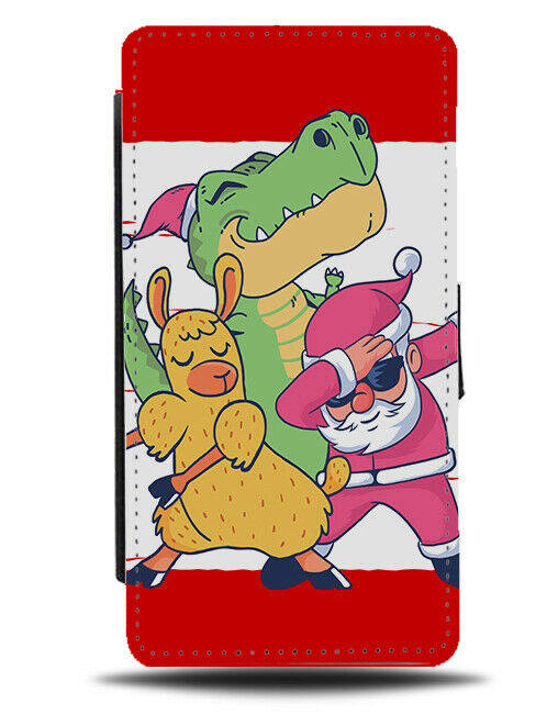 Christmas Flossing Dance Phone Cover Case Xmas Santa Llama Dinosaur Floss J197