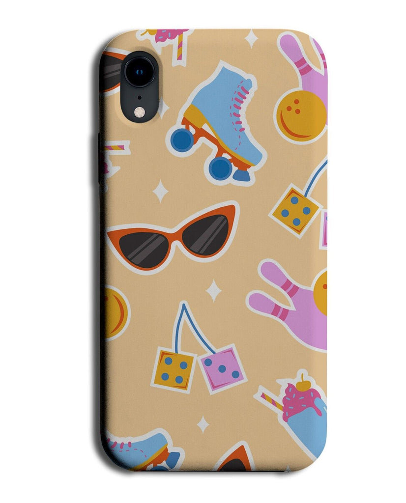 Summer Pattern Phone Case Cover 90s Retro Style Theme Objects Logos Logo Q039A