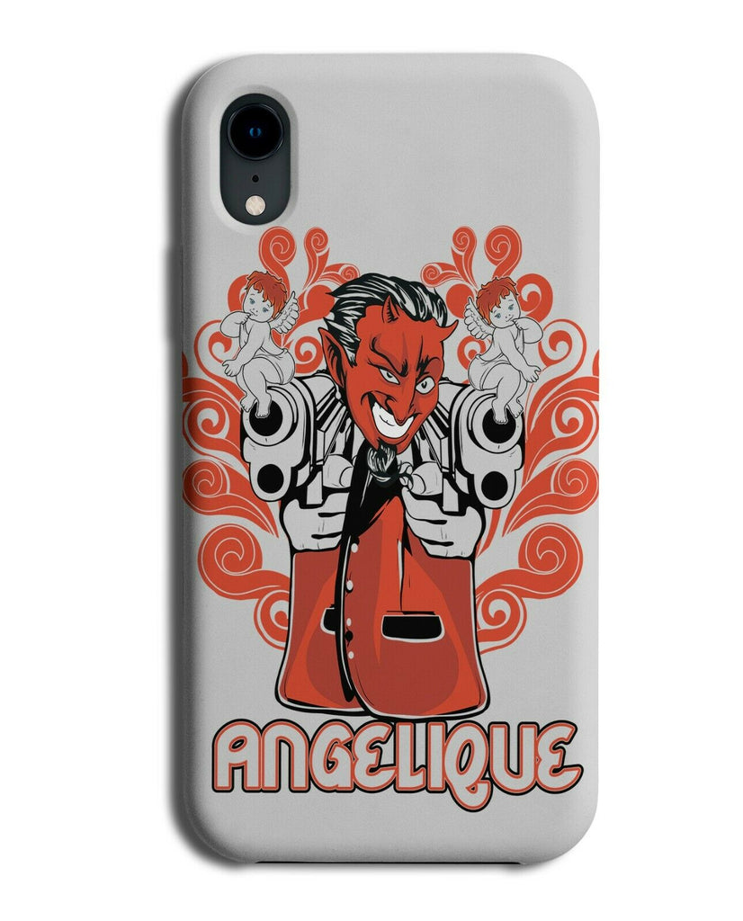 The Gangster Devil Phone Case Cover Picture Cartoon Red Satan Pop Art Smoke E132