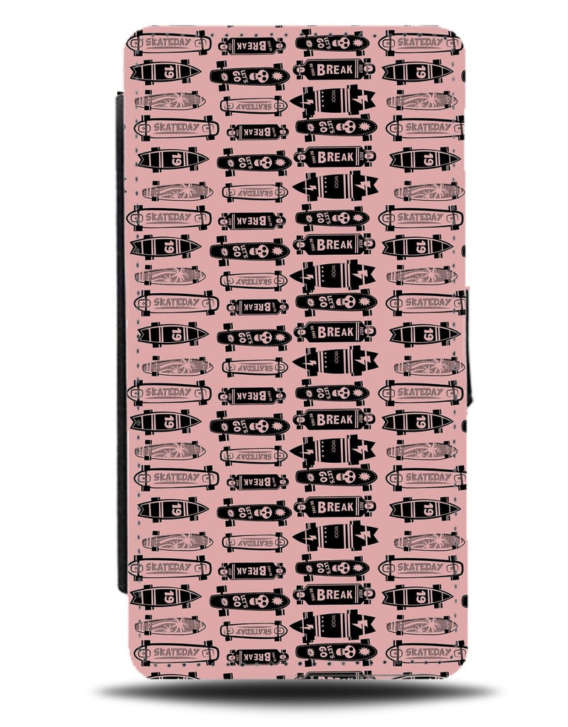 Girls Skateboard Flip Wallet Case Skateboards Skateboarder Girl Womens Pink DE70