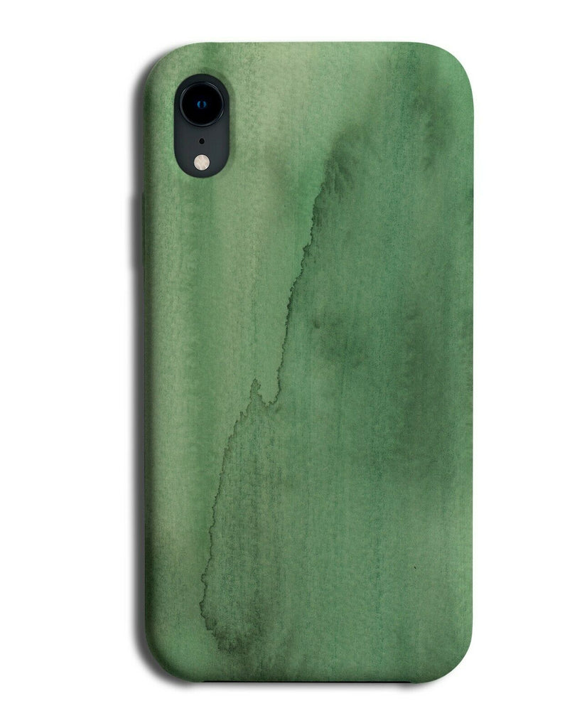 Green Dried Paint Design Phone Case Cover Painting Weird Unique E989