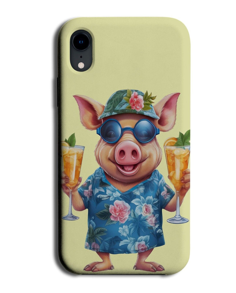Funny Fat Pig In Hawaii Phone Case Cover Hawaiian Holiday Summer Holidays CJ12