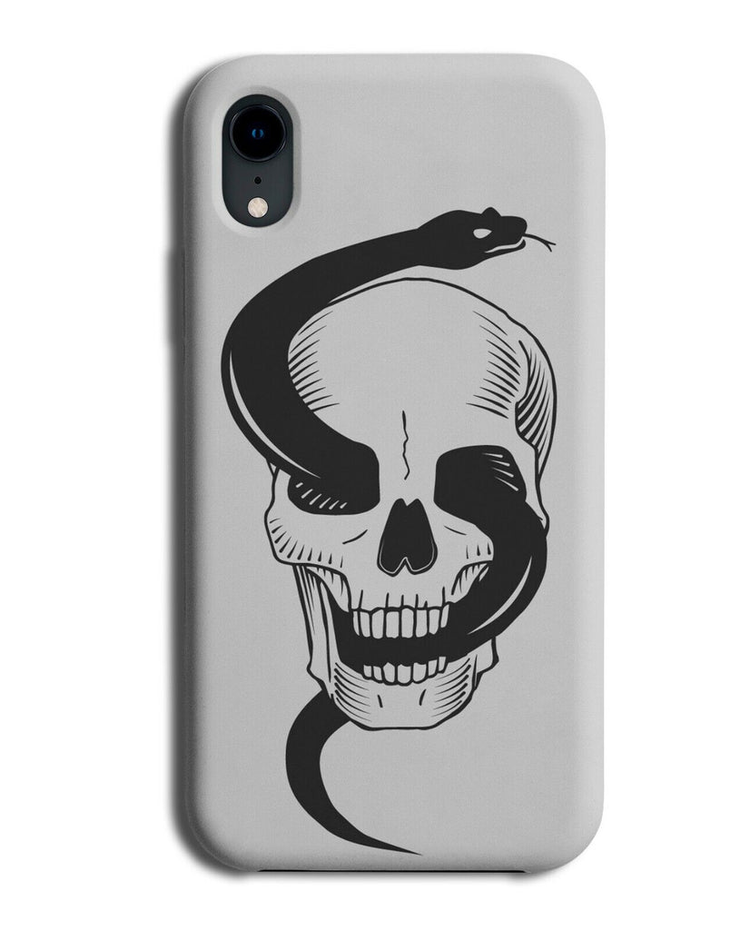 Scary Snakes and Skull Design Phone Case Cover Slithering Skeleton Face K303