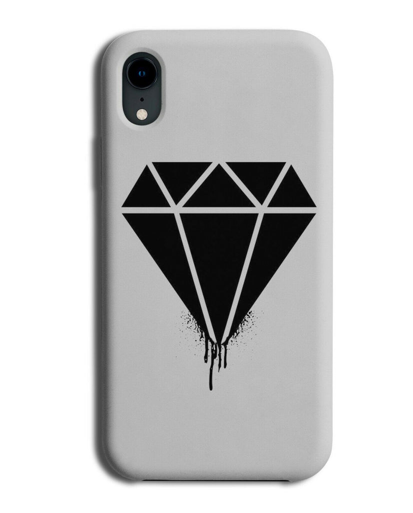 Dripping Black Diamond Design Phone Case Cover Diamonds Girls Artistic B757