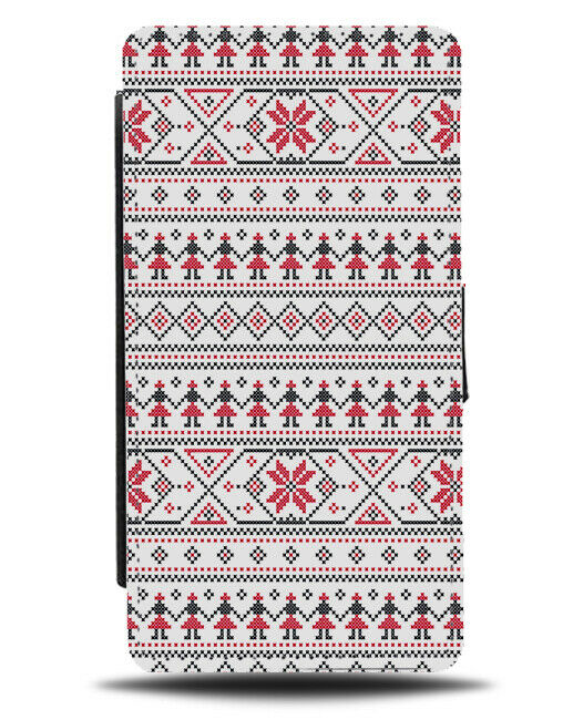 Tribal Moroccan Patterning Flip Wallet Case Eastern European Europe H594