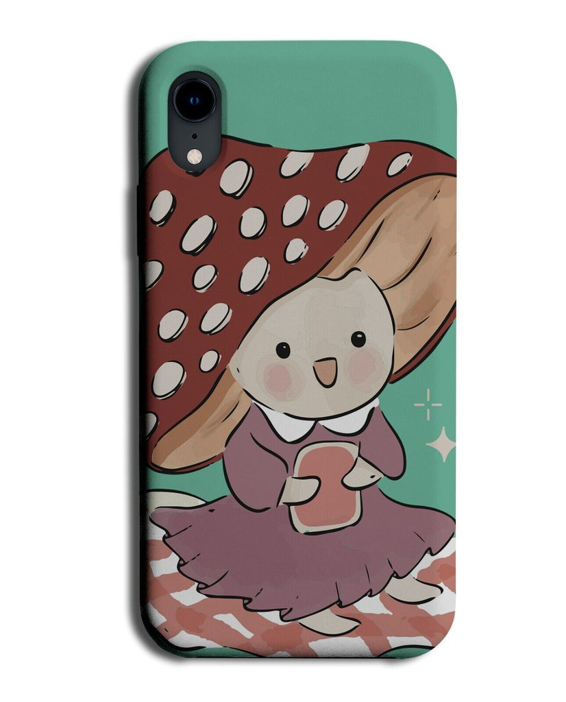 Cartoon Mushroom Lady Phone Case Cover Mushrooms Fairytale Picnic Woman P218