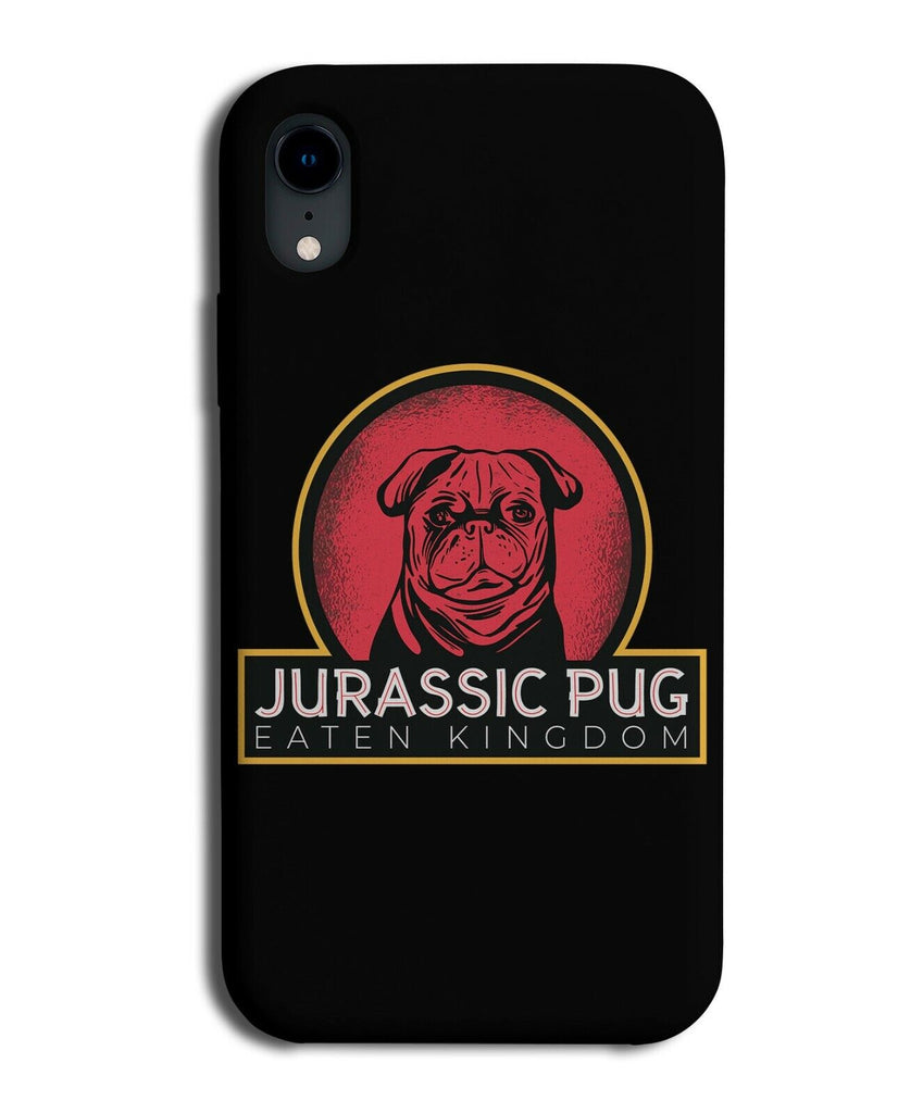 Jurassic Pug Clip On Phone Case Funny Dinosaur Theme Pugs Cartoon Symbol E693