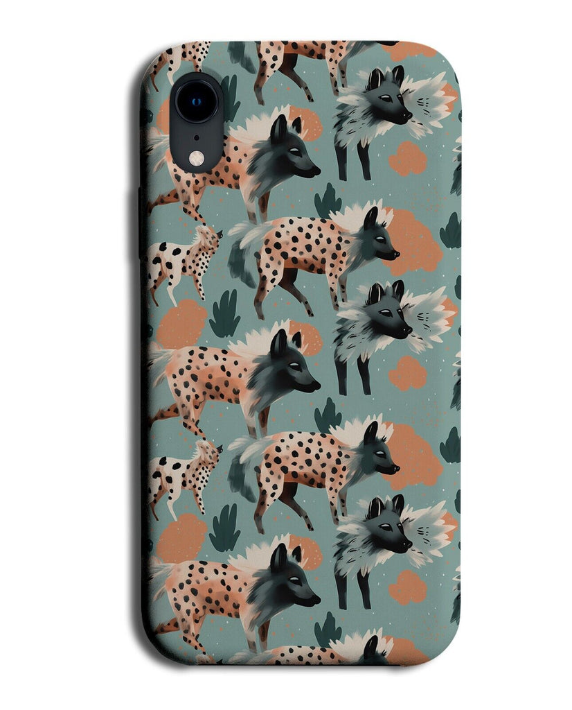 Hyenas Pattern Phone Case Cover Hyena Spots Skin African Hunting Dogs Gift CY26