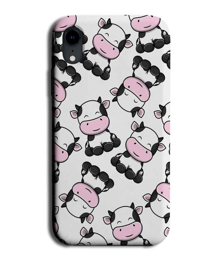 Baby Cows Pattern Phone Case Cover Design Calf Calves Cartoon Kids Drawing AG94