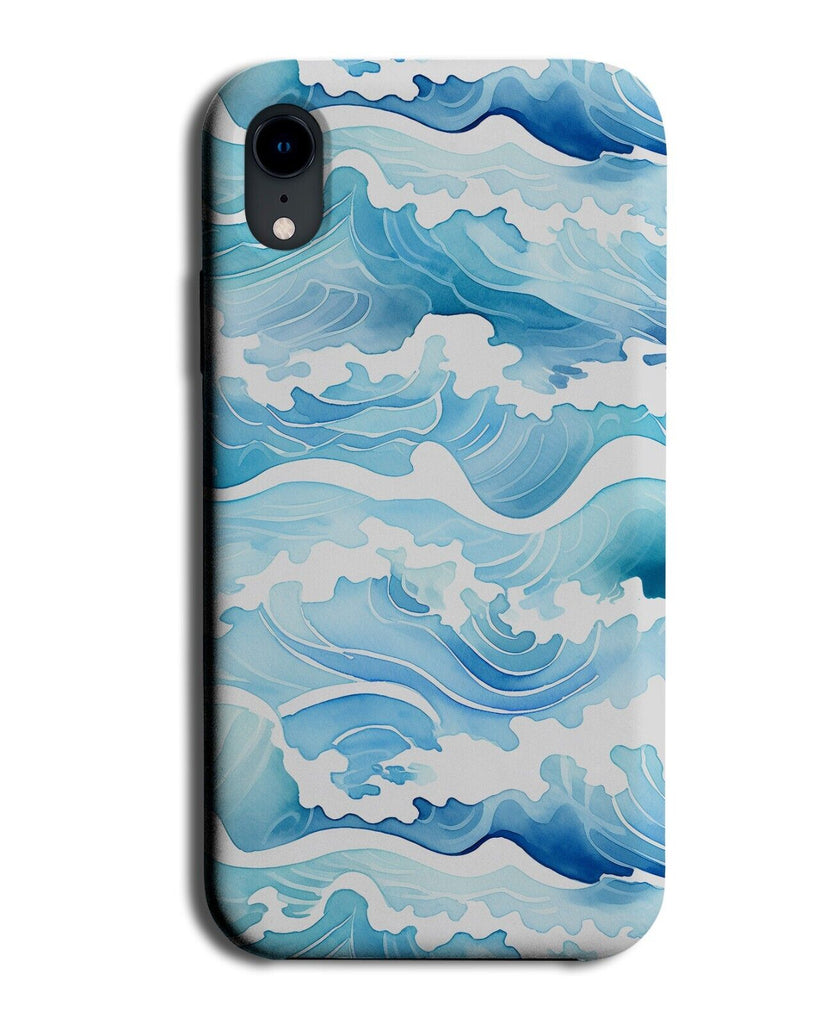 Watercolour Waves Phone Case Cover Japanese Japan Wave Sea Ocean Pattern CU24