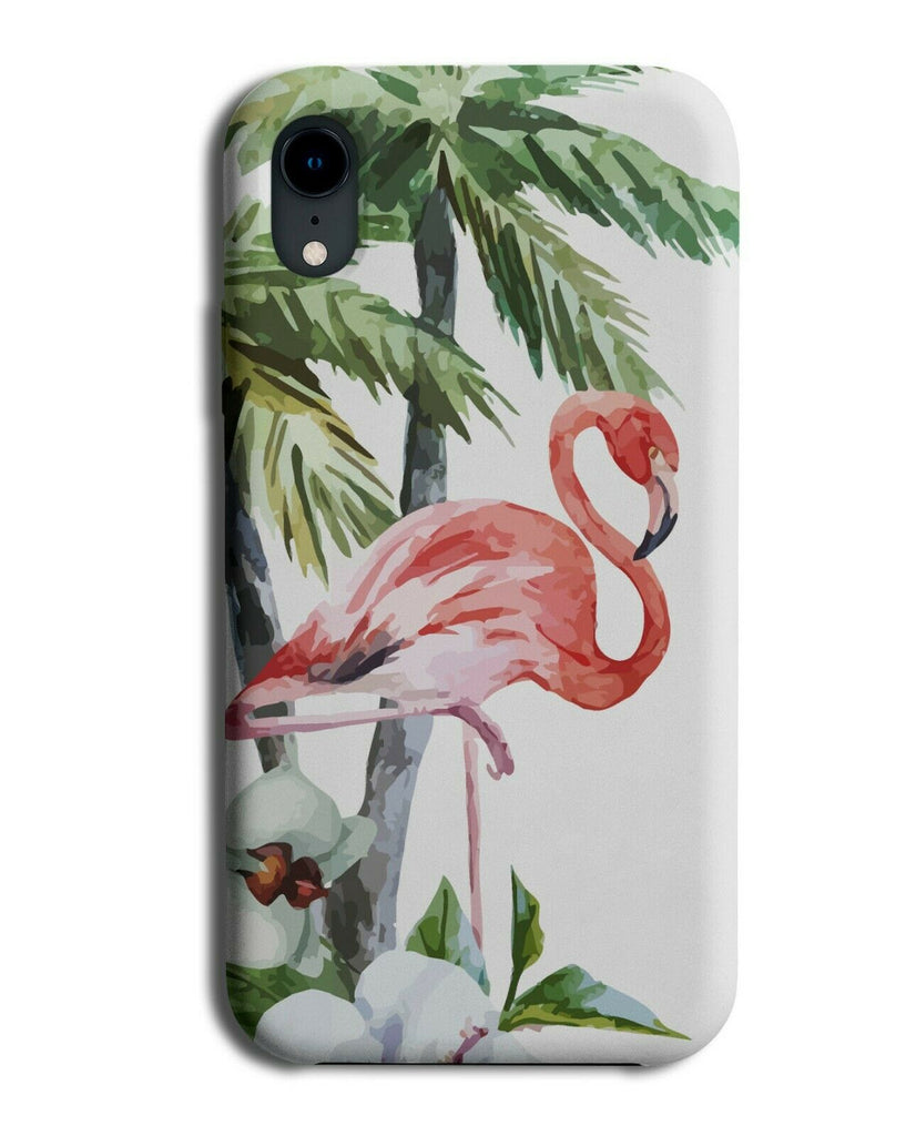 Flamingo Under Palm Tree Phone Case Cover Trees Hawaiian Hawaii Flowers G977