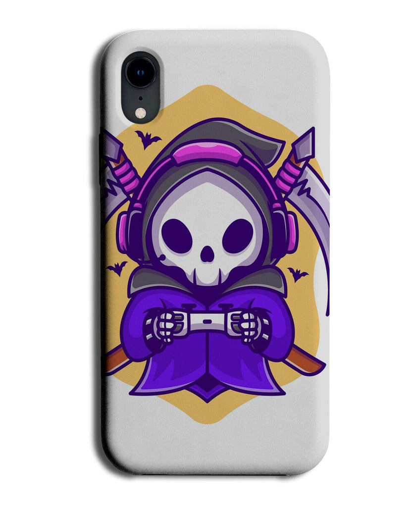 Grim Reaper Gamer Phone Case Cover Gaming Video Games Gothic Cartoon Horror Q625