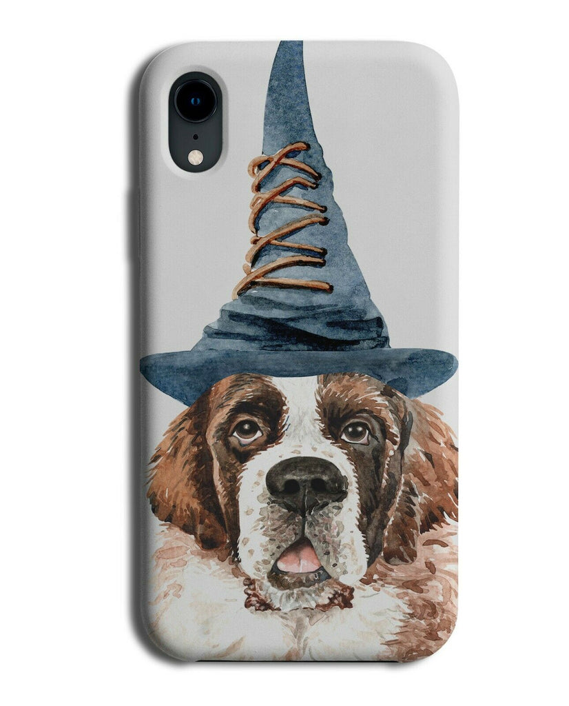 St Bernard Phone Case Cover Dog Wizard Hat Magic Magician Witch Saint K629