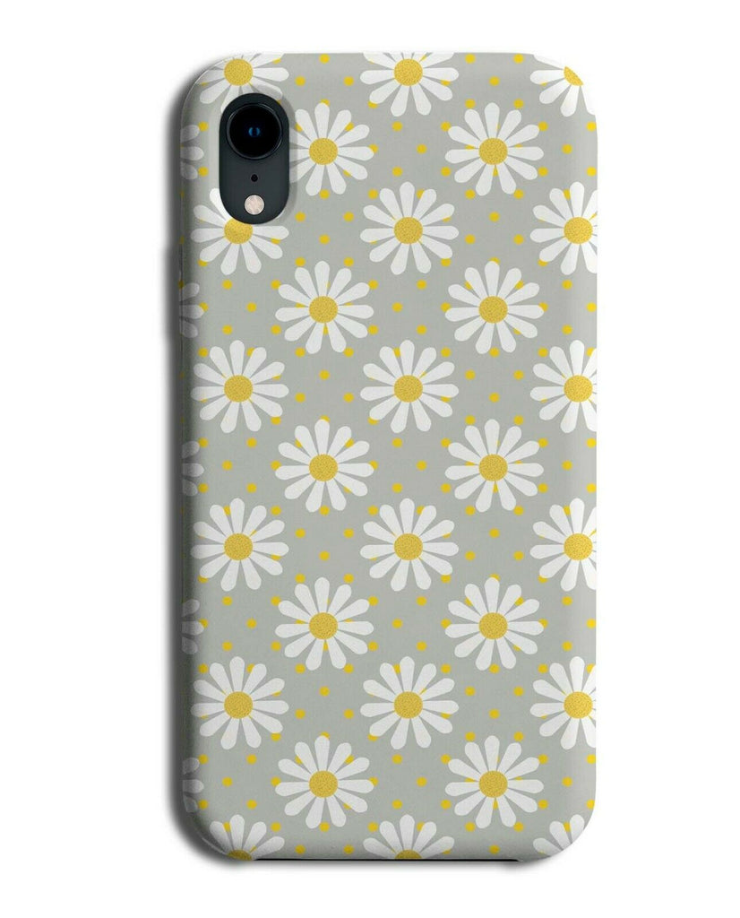 Daisy With Grey Background Phone Case Cover Floral Flowery Daisies Petals F522