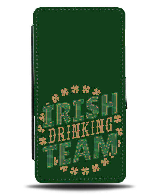 Irish Drinking Team Flip Wallet Case Ireland Stag Do Hen Emblem Logo Design J595
