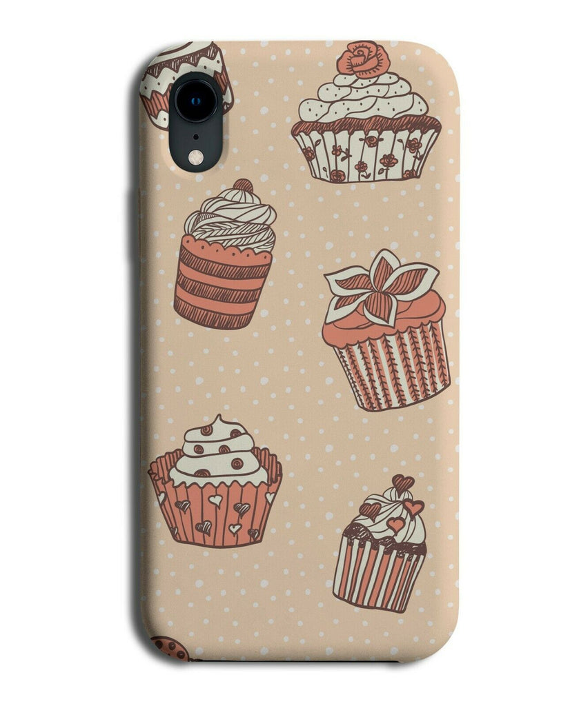 Cartoon Cupcake Drawing Phone Case Cover Cupcakes Hand Drawn Handdrawn G658