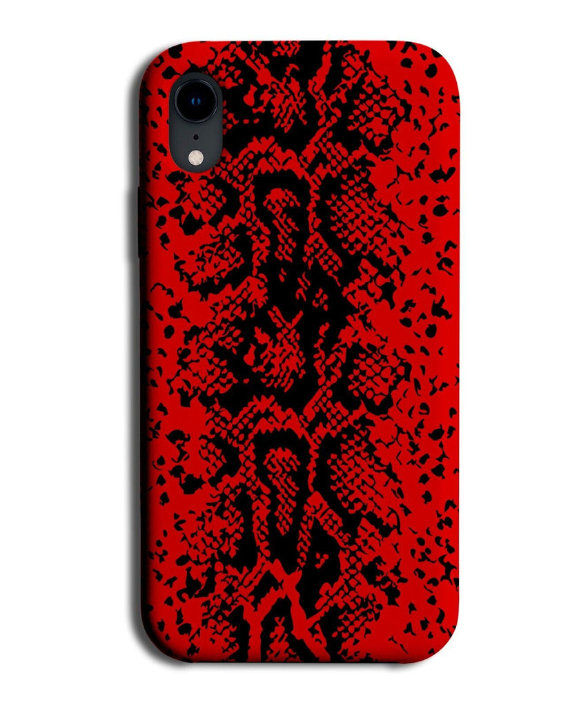 Blood Red Snake Skin Phone Case Cover Snakes Scales Markings Print Reptile CP72