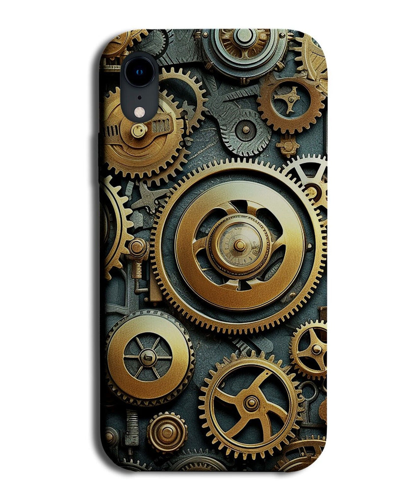 Golden Gears Phone Case Cover Inside Gear Cog Cogs Steampunk Steam Punk Gol CQ72