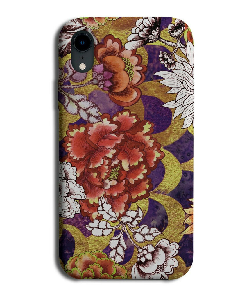 Japanese Floral Pattern Phone Case Cover Print Flowery Flower Oriental G159