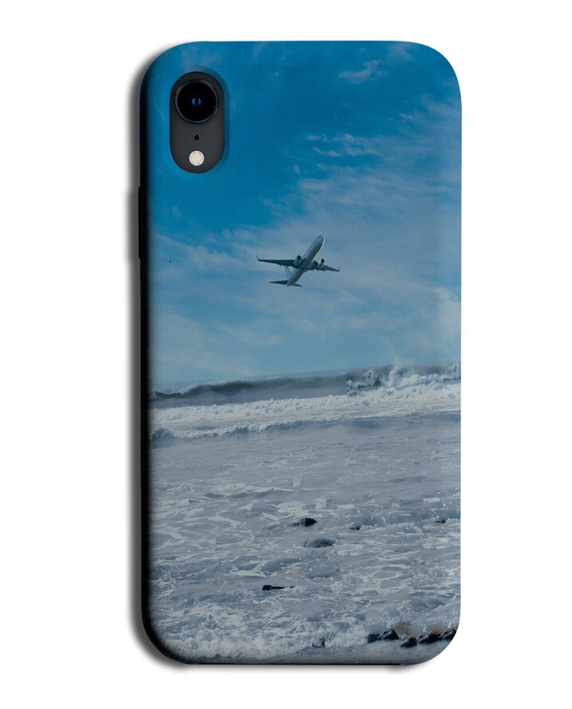 Airplane Flying Over The Ocean Phone Case Cover Fly Flight Plane Planes CX81