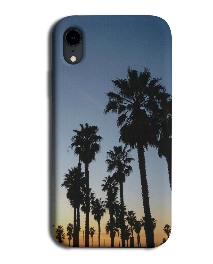 Palm Trees In The Sunrise Phone Case Cover Sunset Silhouette Outline Shapes G920