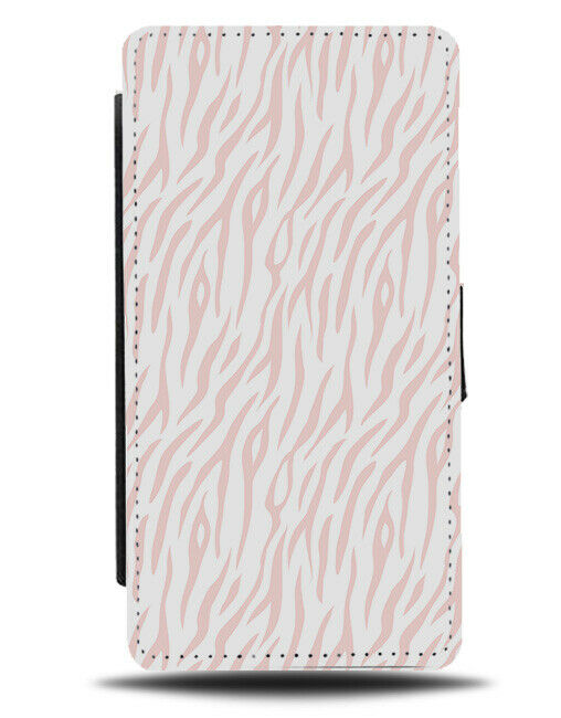 Pink Tiger Stripes Flip Wallet Case Striped Stripe Print Skin Markings Line F099