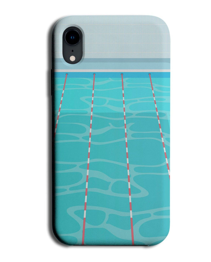 Swimming Pool Lanes Phone Case Cover Lane Pools Swimmer Swim Race Racer BU65