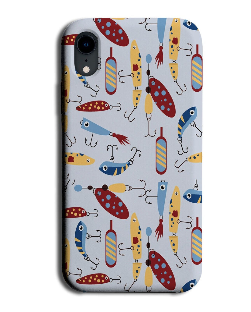 Mens Fisherman Equipment Phone Case Cover Gear Hook Hooks Fishing Boys Man AN48