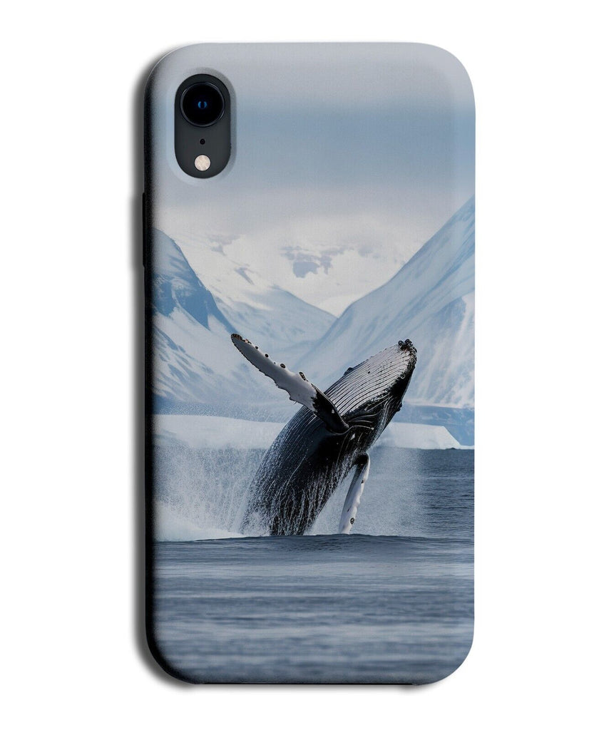 Humpback Whale In Antartica Phone Case Cover Wild Whale Leap Out Of Water DD83