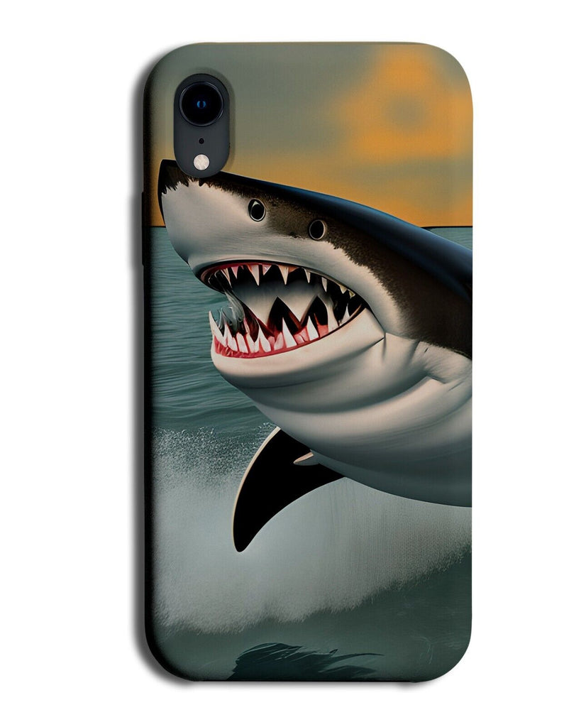 3D Shark Picture Phone Case Cover Sharks Jaws Teeth Tooth Mouth Scary BA53