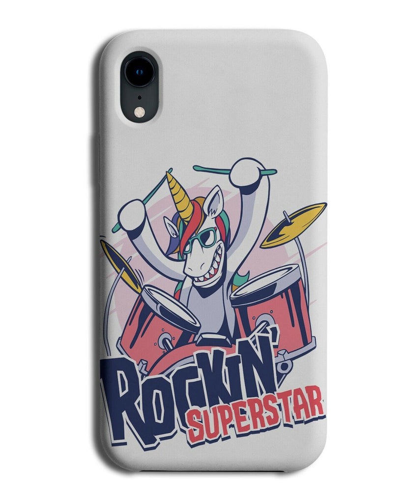 Unicorn Drummer Phone Case Cover Dumming Drum Set Rock N Roll Grunge K342 K346