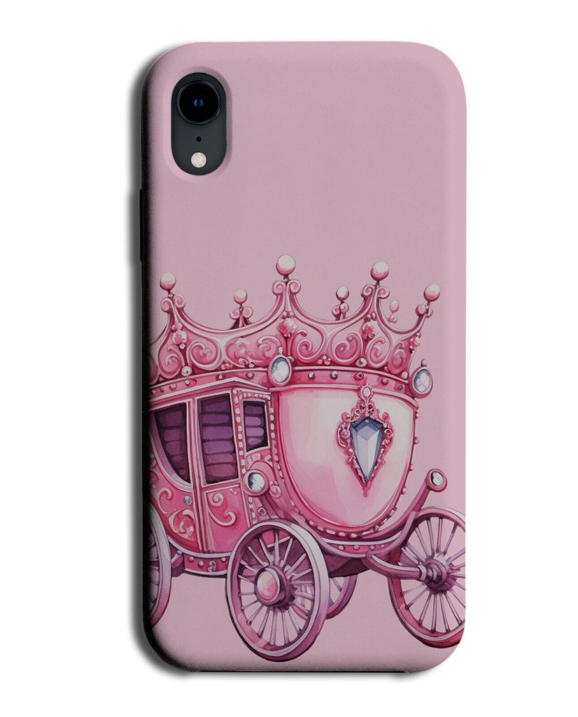 Pink Fairytale Carriage Phone Case Cover Carriages Storybook Girls Girl CJ87