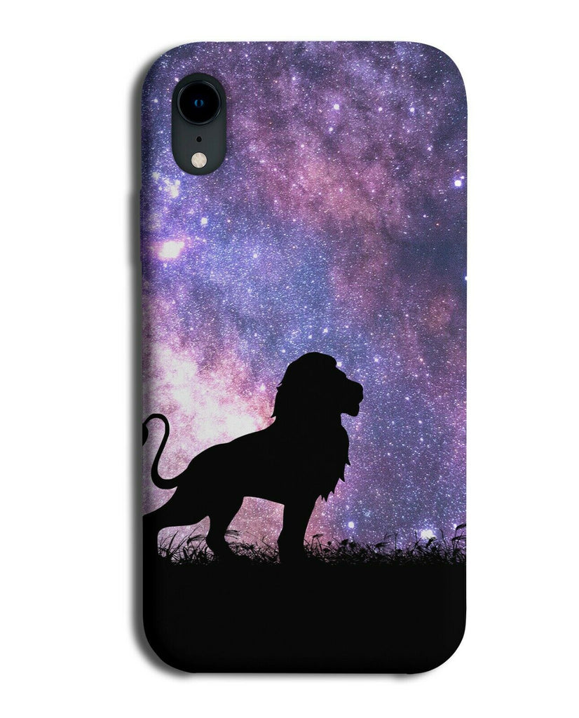 Lion Silhouette Phone Case Cover Lions Space Stars Night Sky i183