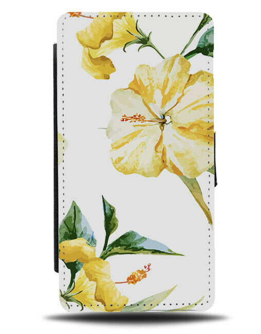 Yellow Lily Flip Wallet Case Lilies Lilys Flowers Flower Floral Painting G993