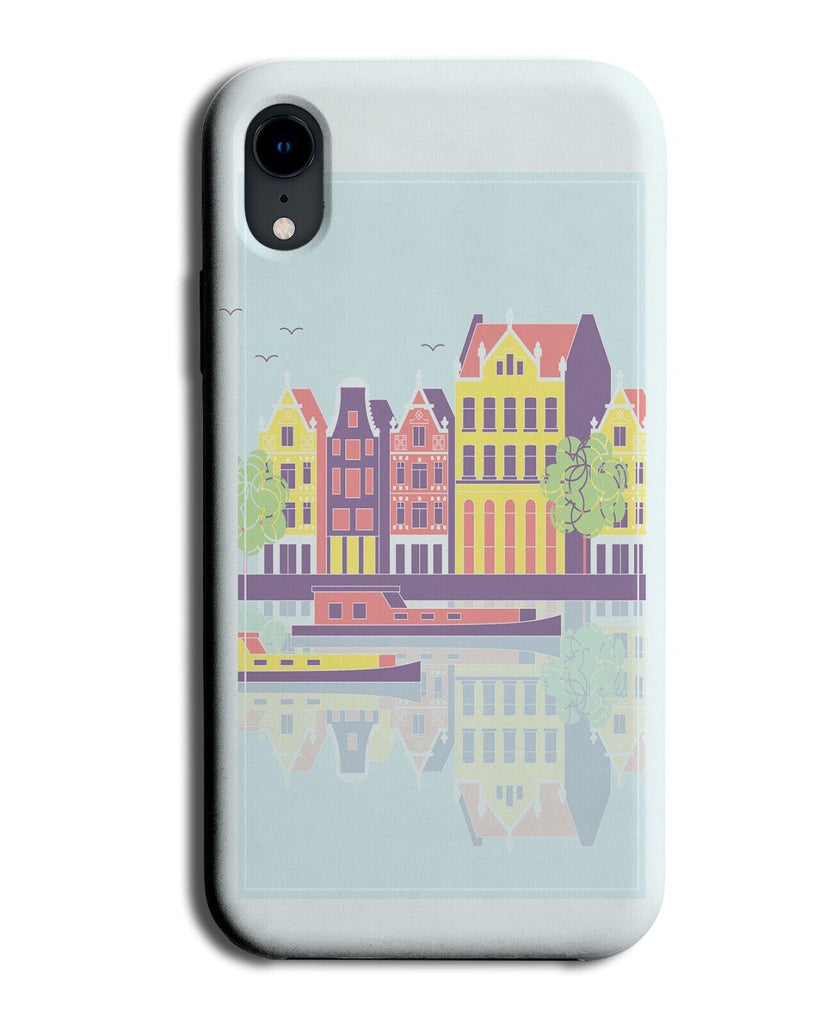 Amsterdam Houses Phone Case Cover Netherlands City Landmarks Landscape P008
