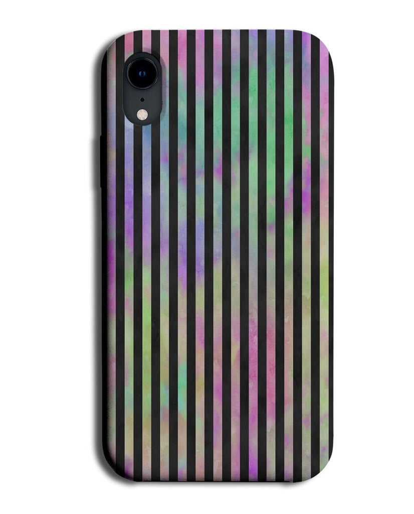 Rainbow Goth Striped Phone Case Cover Stripes Gothic Pastel Multicolour DB57