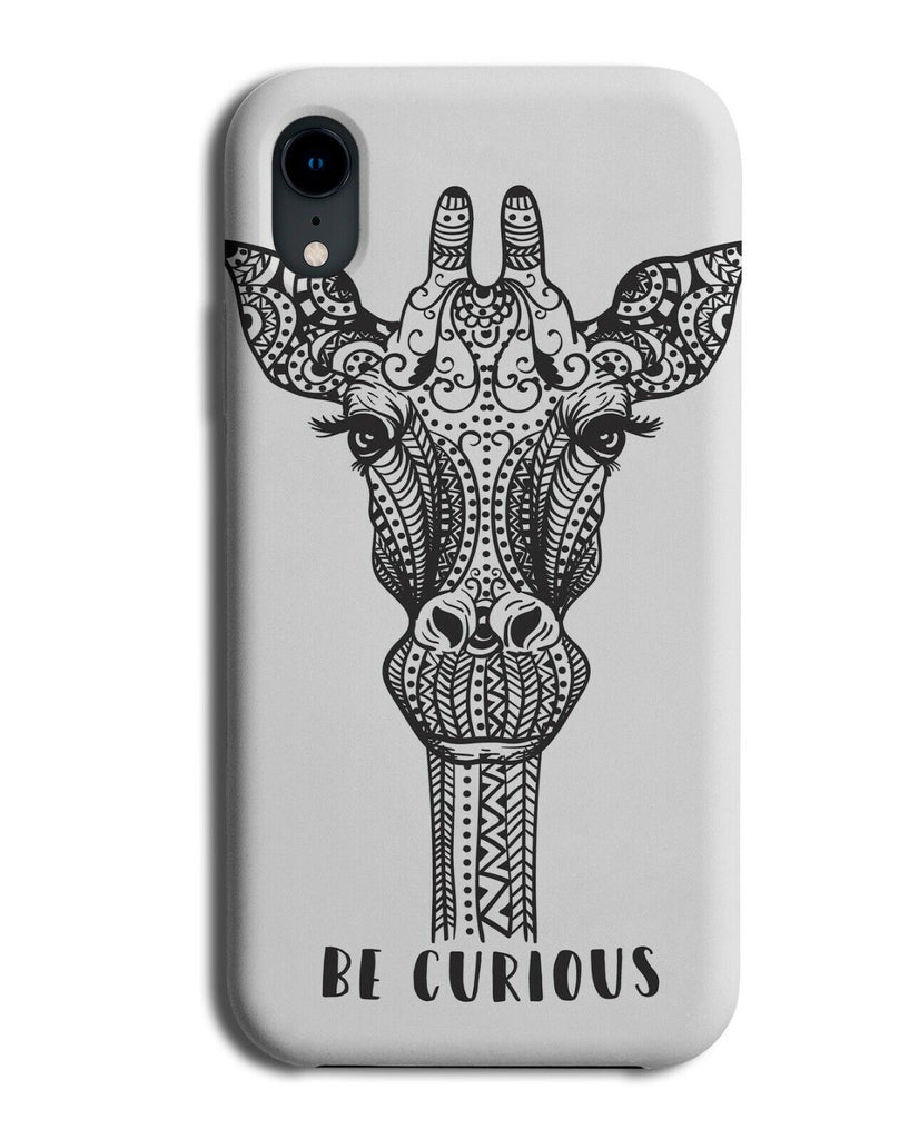 Tribal Giraffe Head Phone Case Cover Tattoo Design Floral Giraffes J455