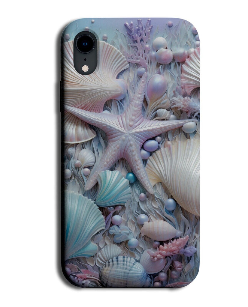 Mermaid Seabed Phone Case Cover Sea Floor Bed Star Fish Pastel Colours DB24